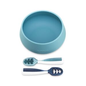 GOOtensils Self-Feeding Set for Infants & Toddlers: Mua Suction Bowl with Pre-Spoon | Child Spoon Set (Stage 1 & 2) | Made out of 100% Meals-Grade Silicone, BPA-Free | Robust Suction…