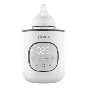 LAREX Quick Child Bottle Hotter for Breastmilk and Method – 8-in-1 BPA-Free Milk Hotter with Timer, Exact Temperature Management, and Digital Show