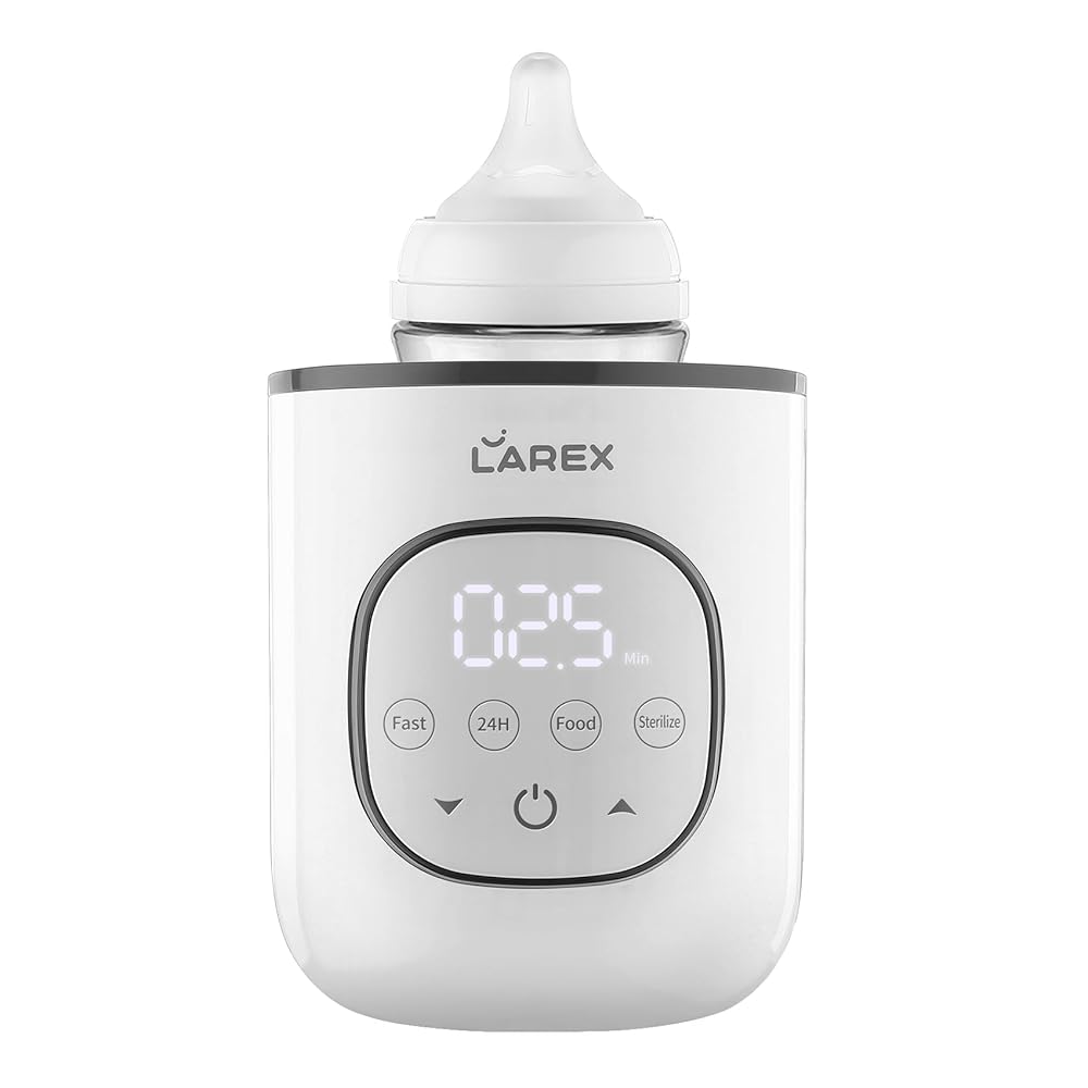 LAREX Quick Child Bottle Hotter for Breastmilk and Method – 8-in-1 BPA-Free Milk Hotter with Timer, Exact Temperature Management, and Digital Show