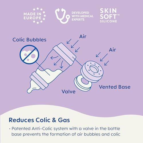 MAM Straightforward Begin Anti-Colic Child Bottle, 5 oz - Easy Transition from Breast to Bottle, Minimizes Air Bubbles and Colic, New child Pleasant, Matte/Unisex, Pack of two (1 Pack)