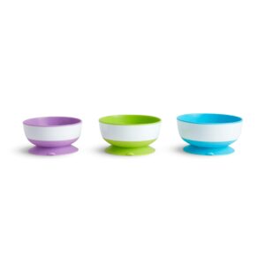 Buy Munchkin Keep Put Suction Bowls for Infants and Toddlers, Set of three, in Blue, Inexperienced, and Purple on Official Amazon USA 2024 | Fado