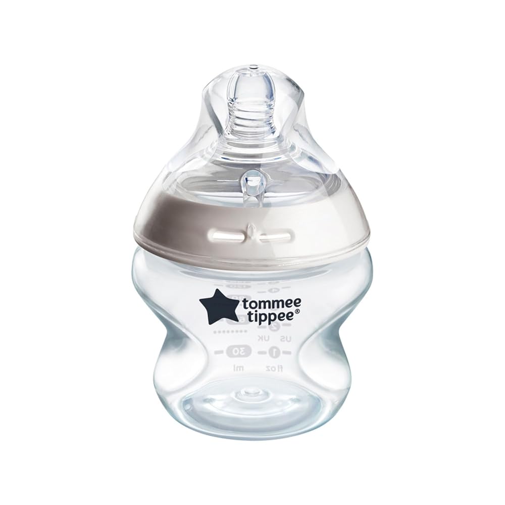 Tommee Tippee Pure Begin Anti-Colic Child Bottle, 5oz with Sluggish Circulation Breast-Like Nipple, Self-Sterilizing, Appropriate for 0m+, Child Feeding Important, Single Pack